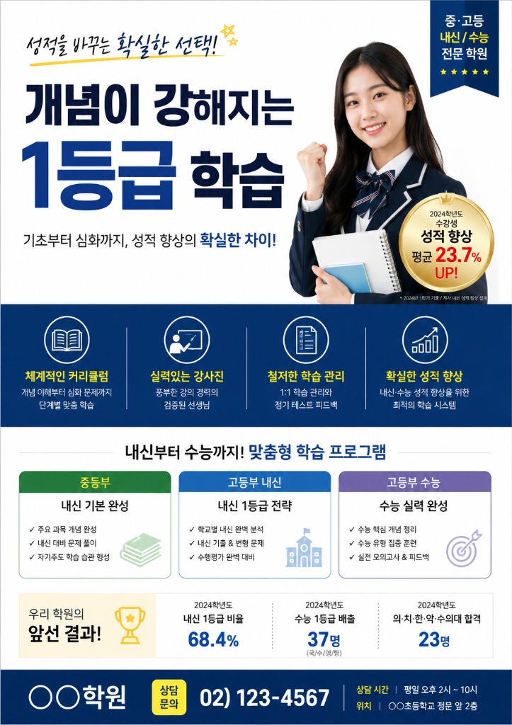현재 포스터 유형 예시