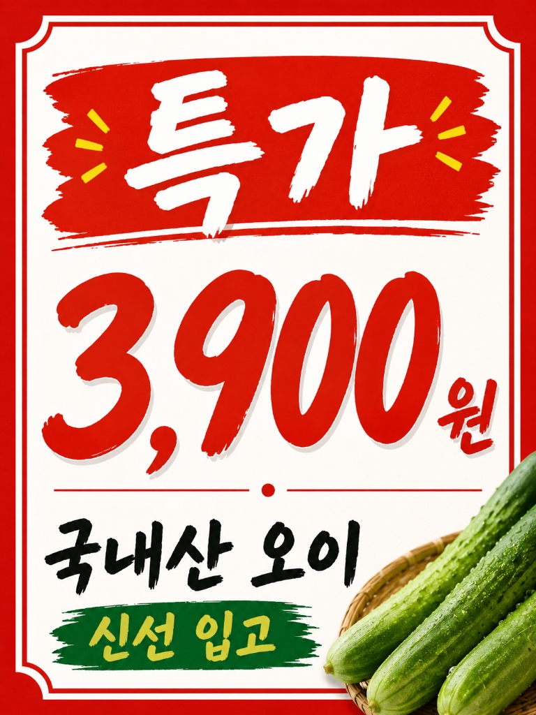 특가 가격 강조형 포스터 예시